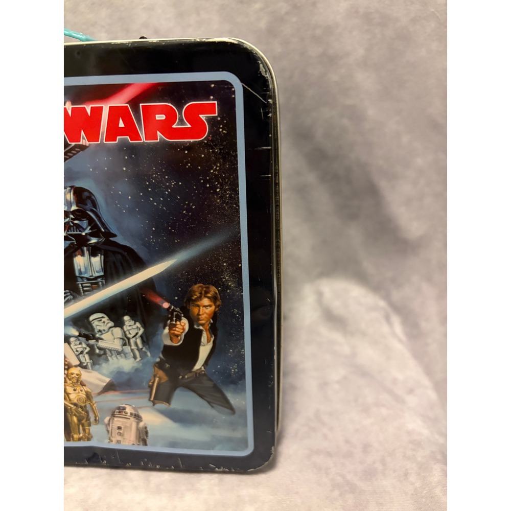 Star Wars Metal Lunch Box Tin Box Co Blue 2020 Collectible - Picture 8 of 10